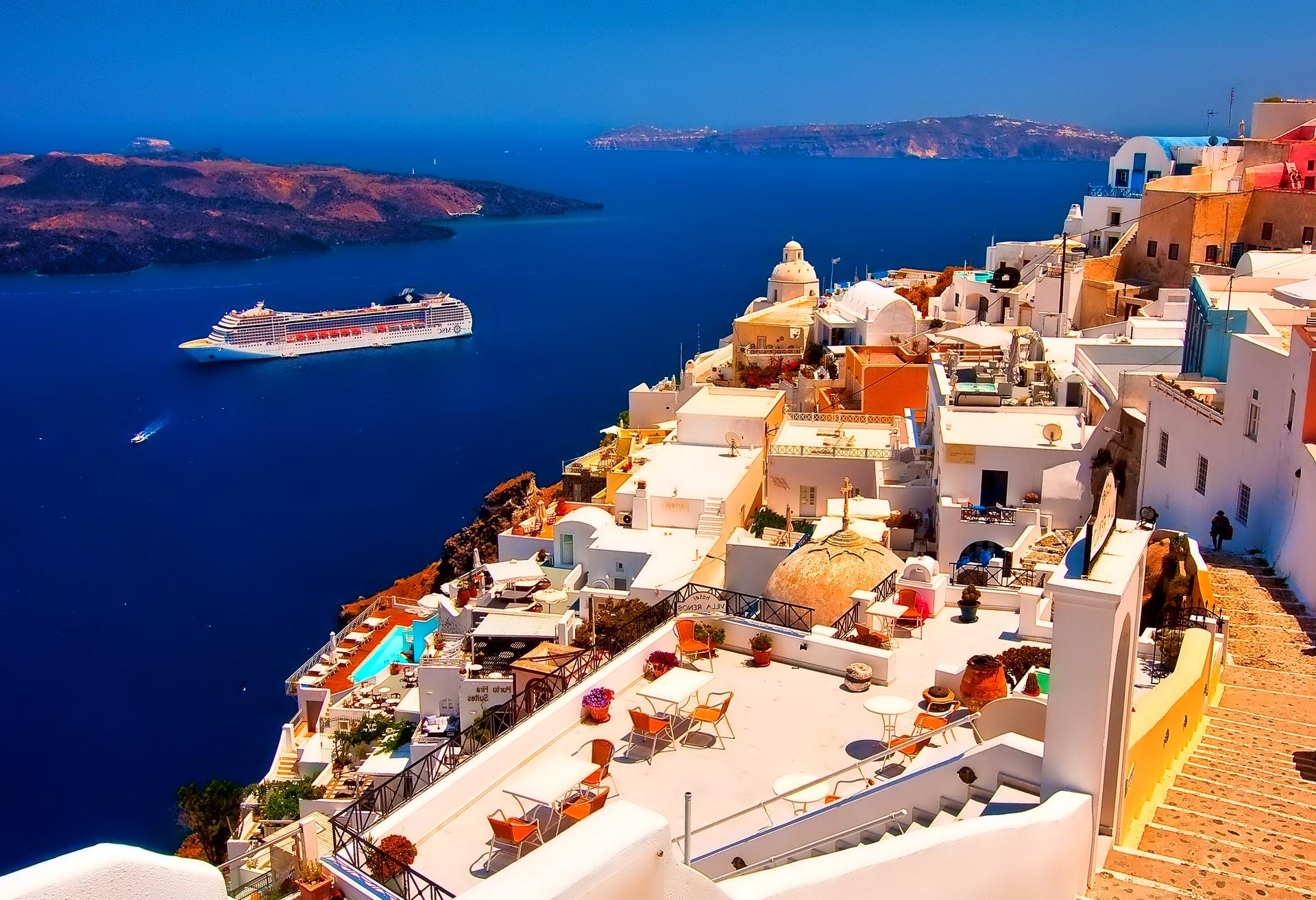 Pictures Of Santorini Greece Wallpaper On