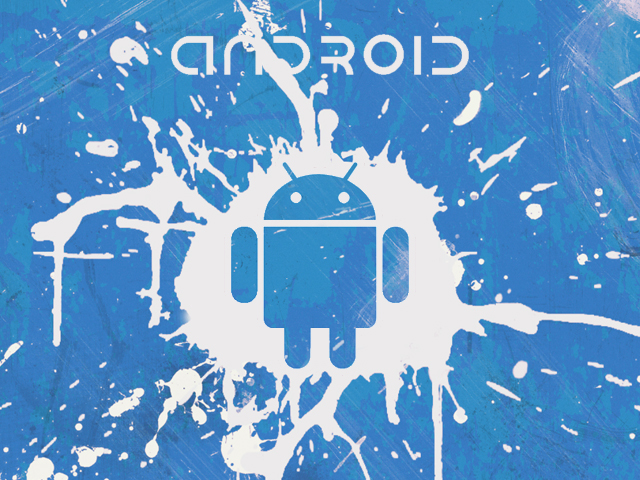 Android Splash Blue Wallpaper Myspace