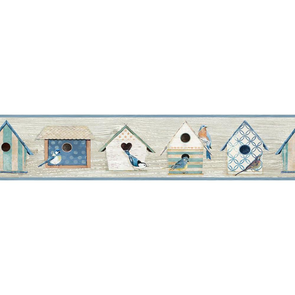 🔥 Free download Chesapeake Cottage Chic Birdhouses Blue Wallpaper