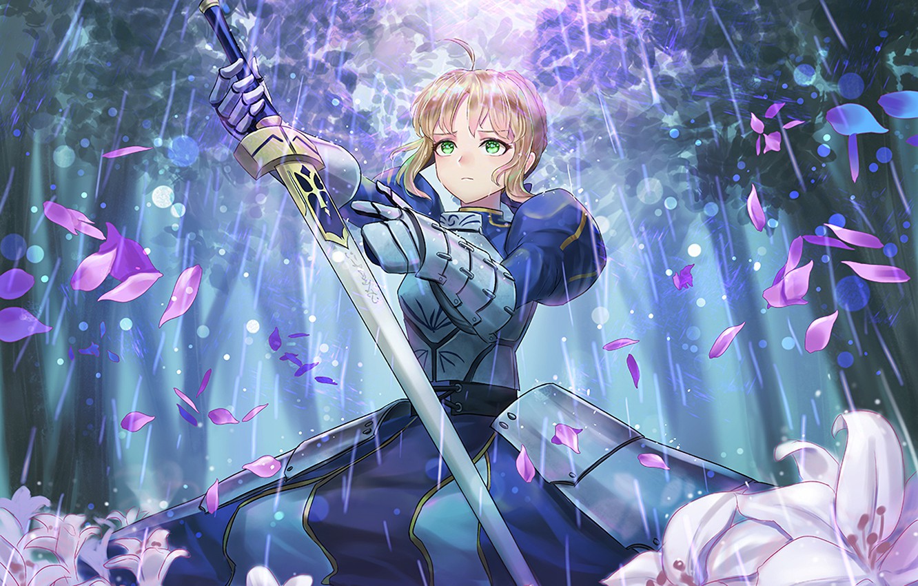 Wallpaper look girl the saber Fate stay night Fate Stay