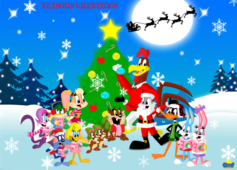 Cartoons Looney Tunes Christmas Toons Wallpapers Yahin 800x572