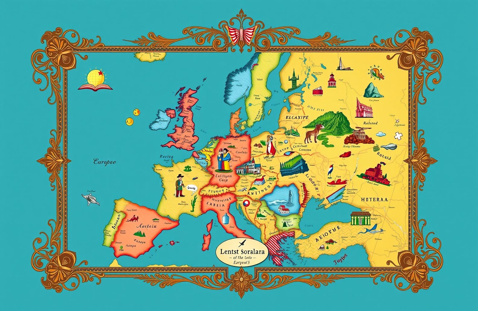 Map Of Europe Wallpaper