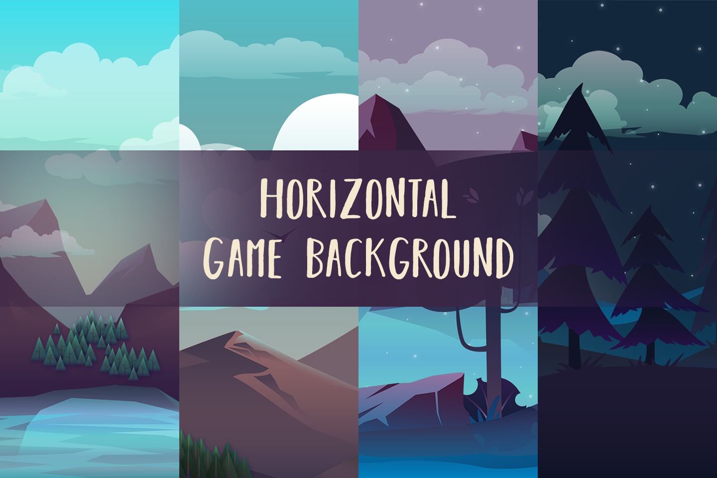 Horizontal 2d Game Background Craftpix