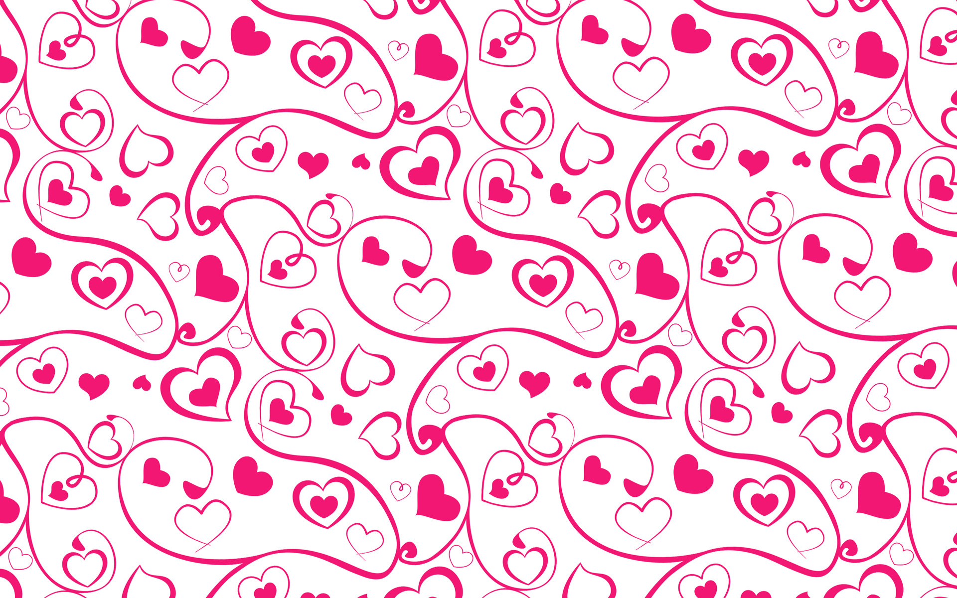 Download Heart and swirl pattern wallpaper