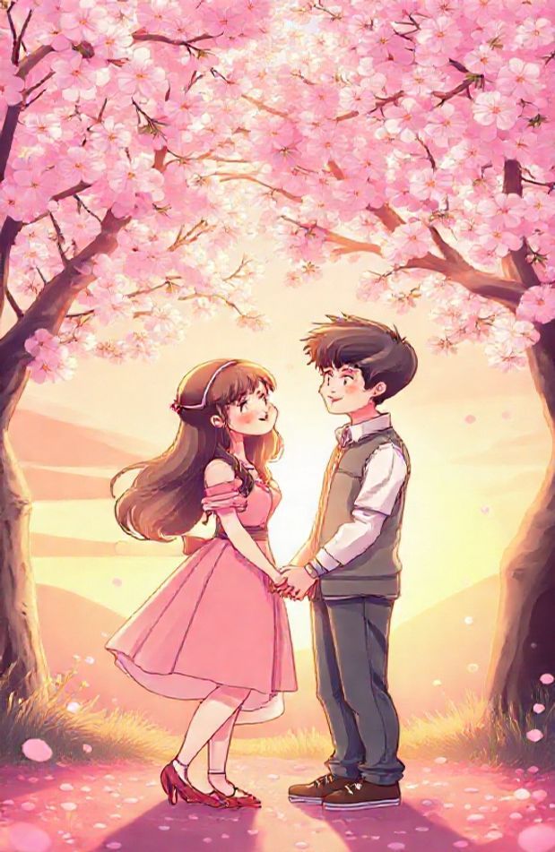 Cute Anime Couple Wallpaper
