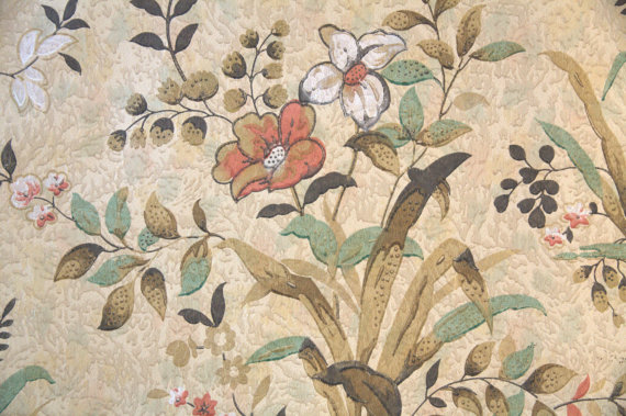 1920s Vintage Wallpaper Early 20th Century Floral