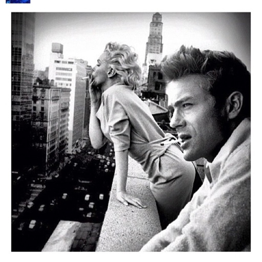 James Dean And Marilyn Monroe This Picture Is Just Cool To Me