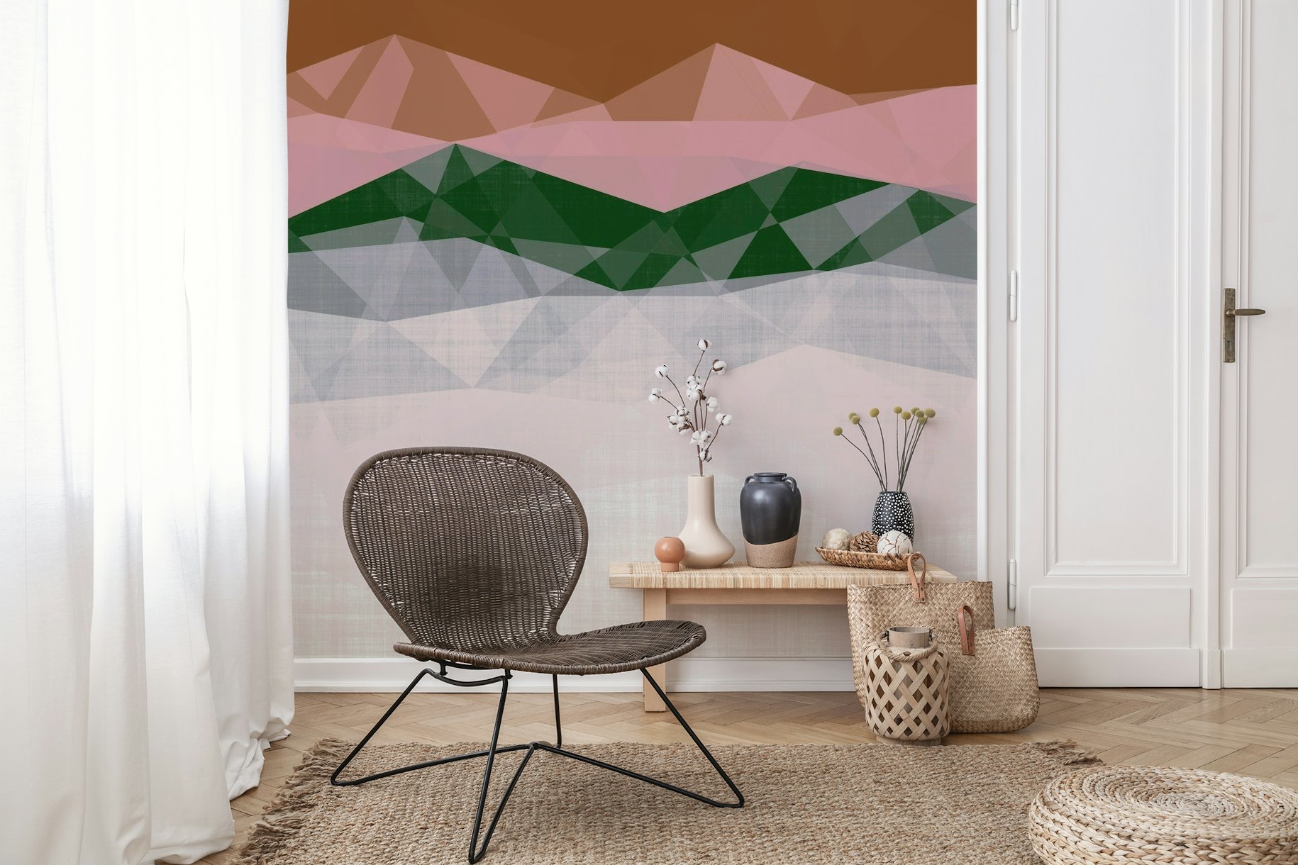 Geometric Fabric Textures Wallpaper