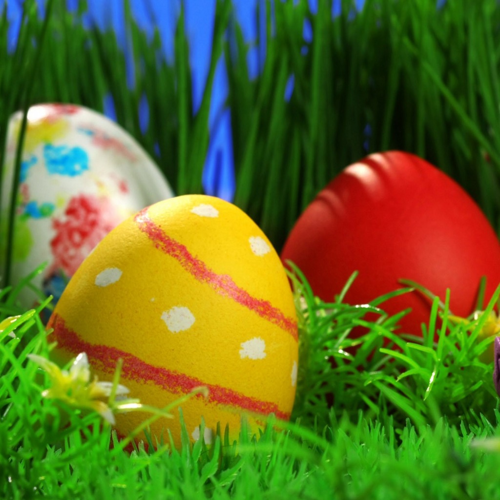 Easter Eggs Wallpaper Background For Apple iPad To Click