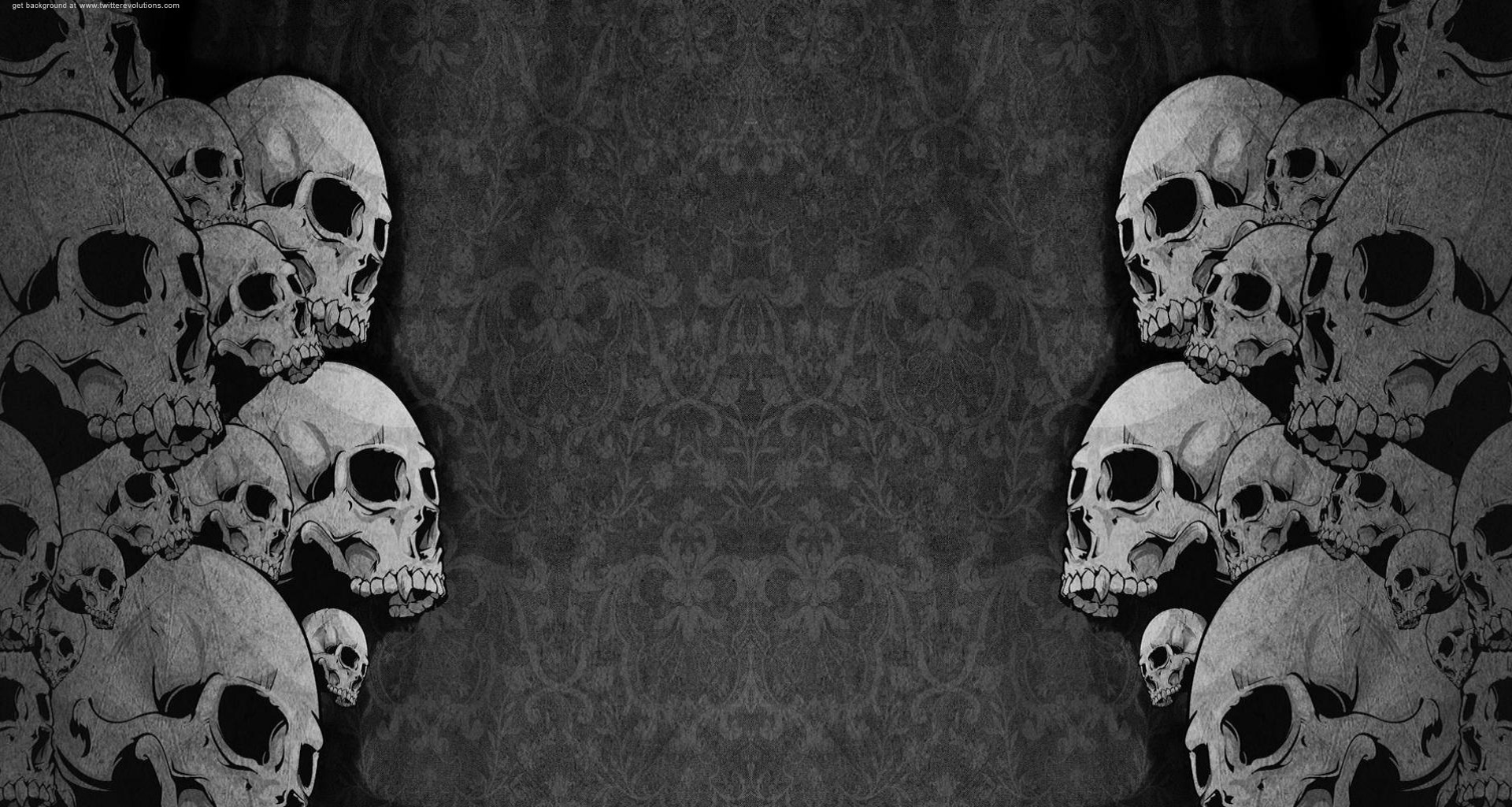 Grungy Skulls Background Evolutions