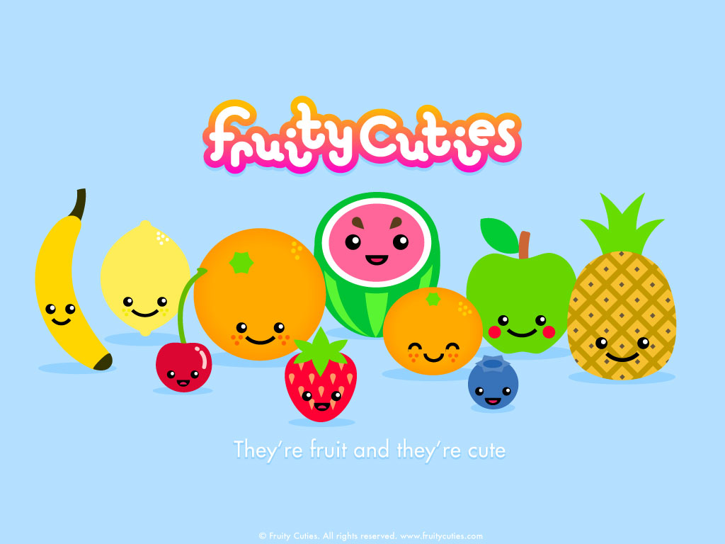 Fruity Cuties Wallpaper Kawaii