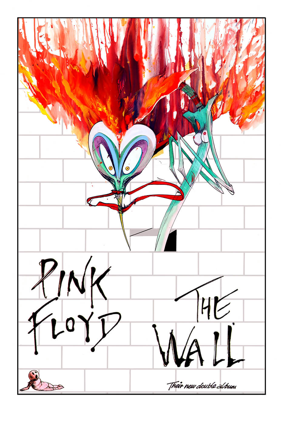 Pink Floyd The Wall Album Poster Wallpaper