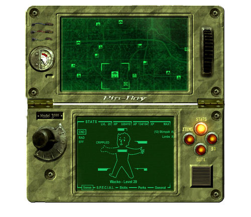 Image Pip Boy 3ds Jpg The Fallout Wiki New Vegas And