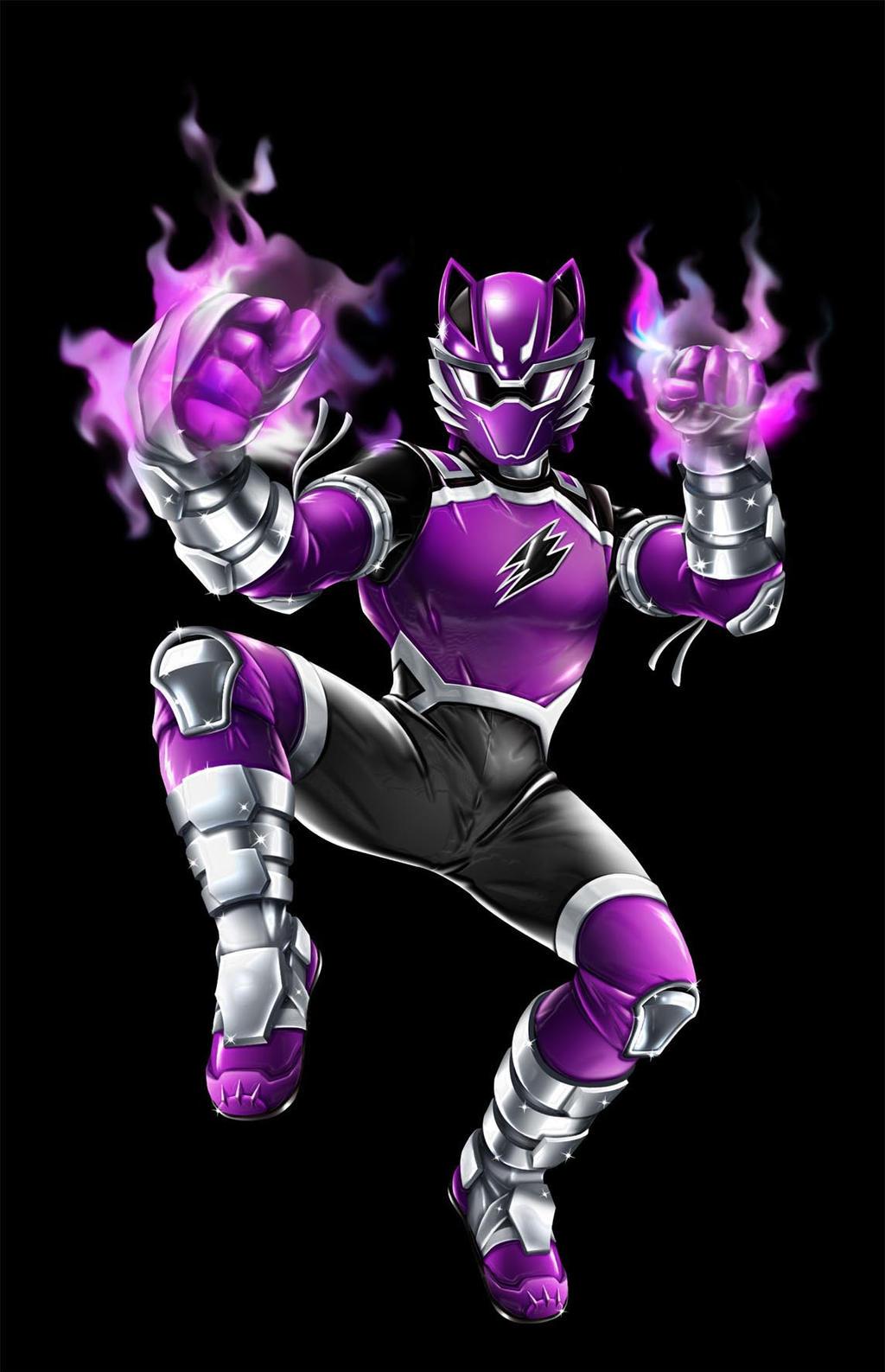 POWER RANGER JUNGLE FURY   VIOLET WOLF RANGER by DXPRO on