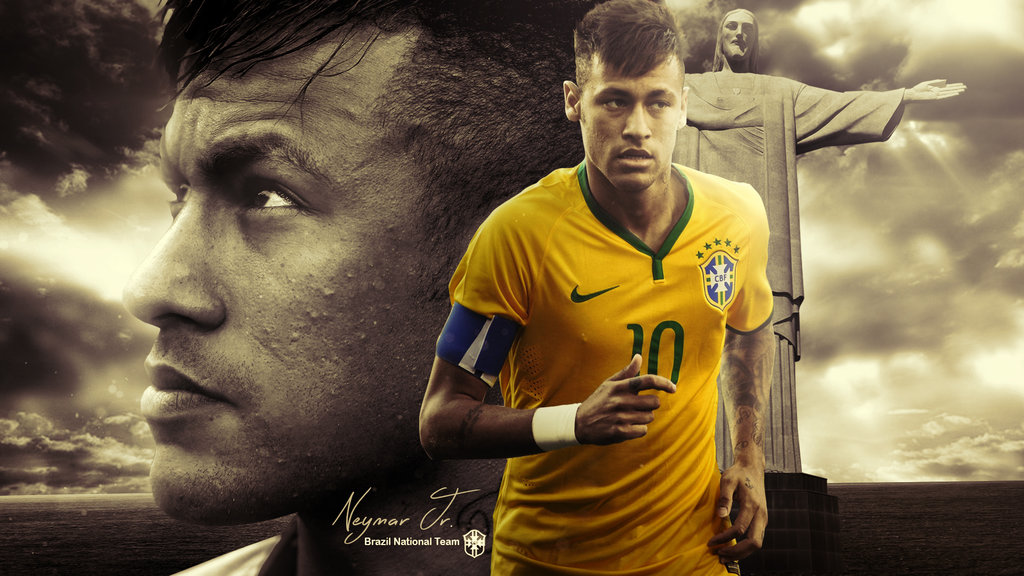 Neymar Jr Brazil Wallpaper By Rakagfx