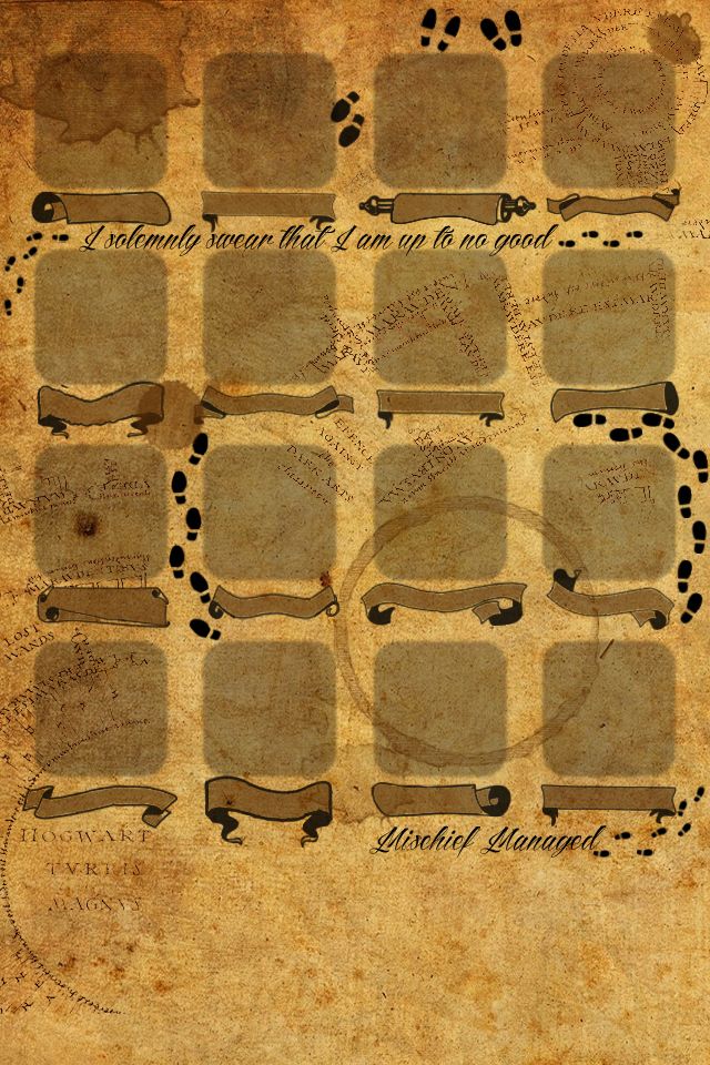 Marauder S Map iPhone Wallpaper Harry Potter