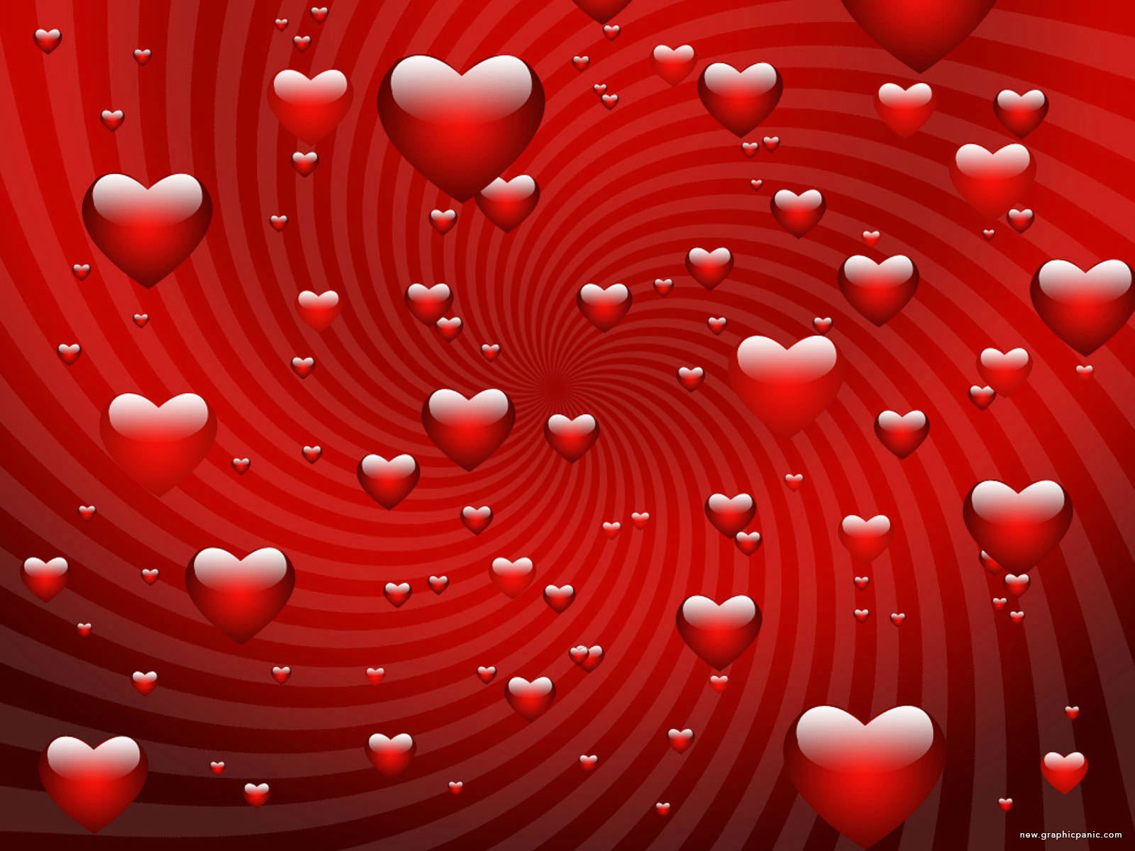 Valentine Red Heart Background New GraphicPaniccom