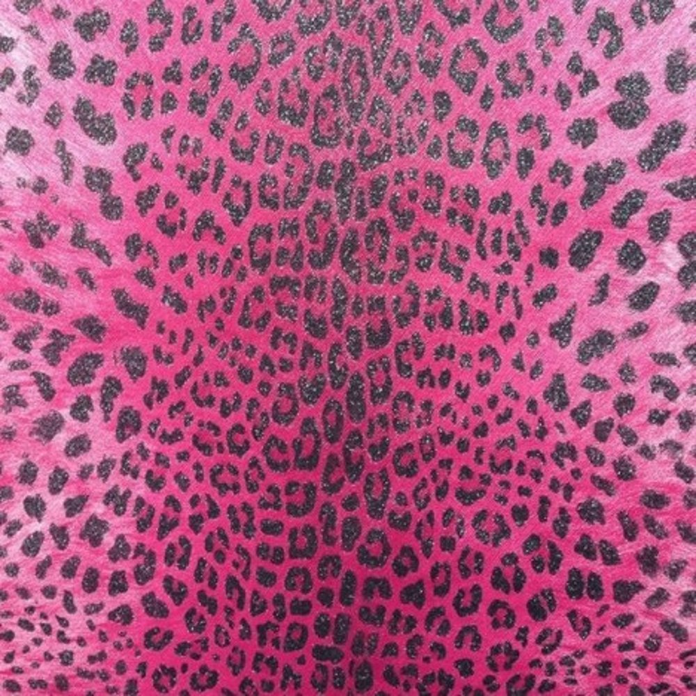 Leopard Print Pattern Animal Skin Glitter Textured Wallpaper