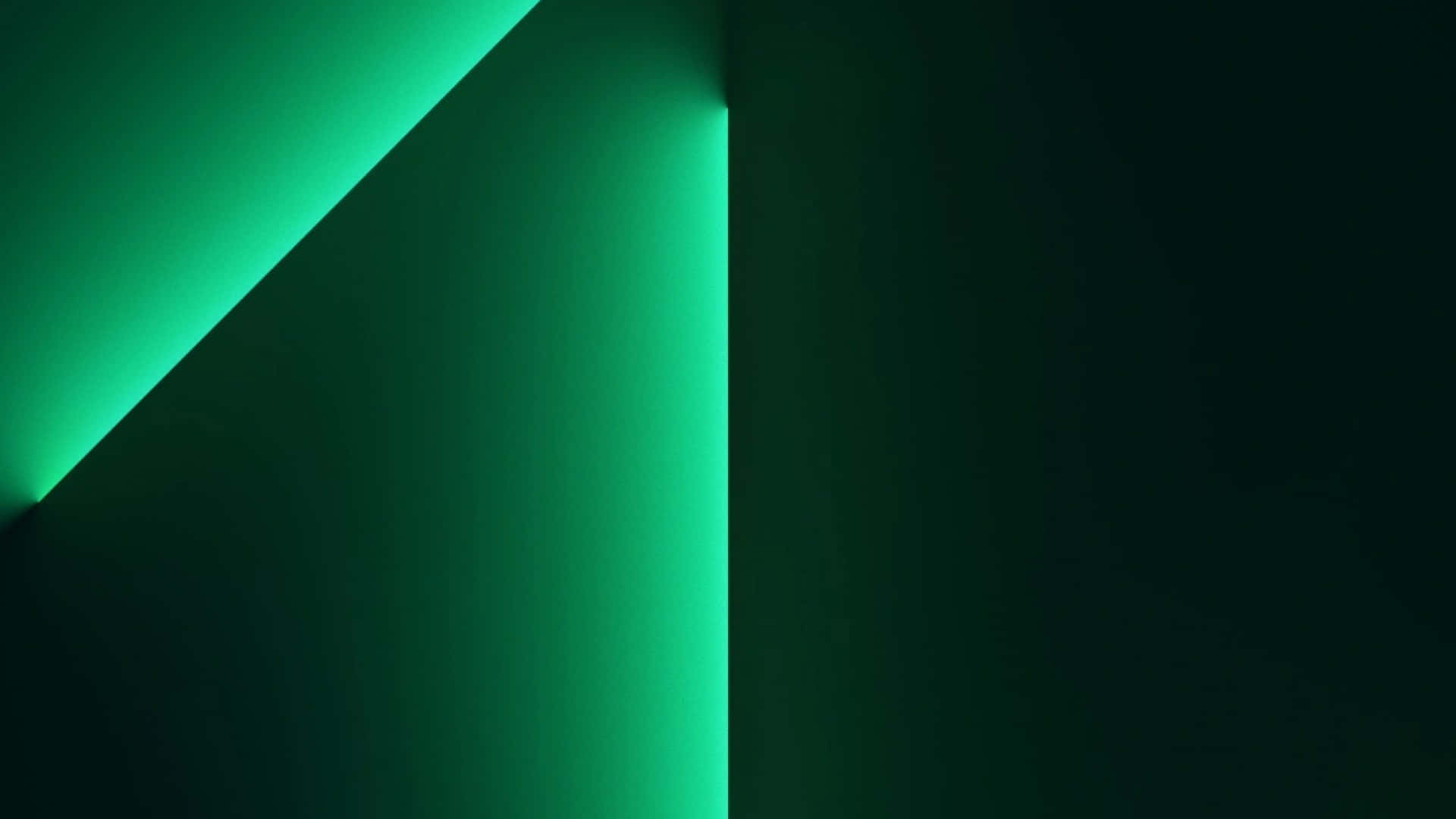 Straight Green Led Lights Dark Wallpaper