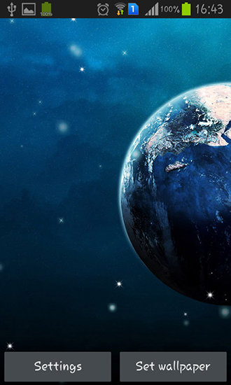 Earth from Moon fr Android spielen Live Wallpaper Die Erde vom Mond 330x550