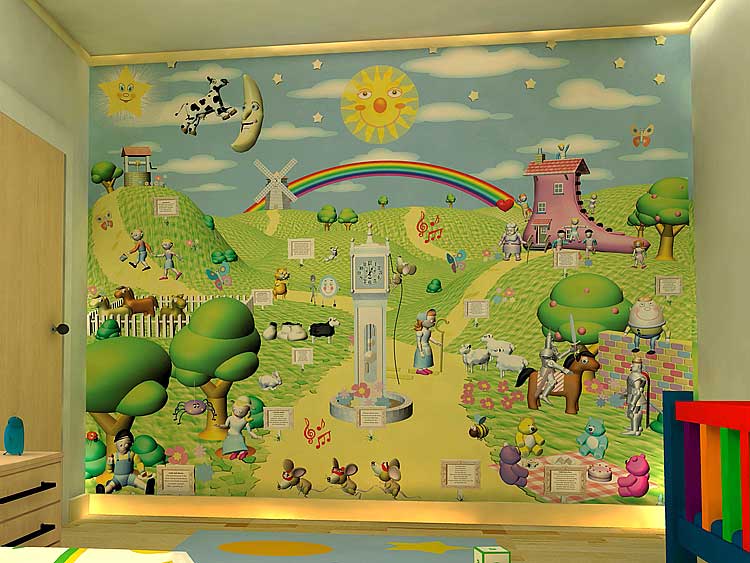 wallpaper mural you can turn one wall into a play