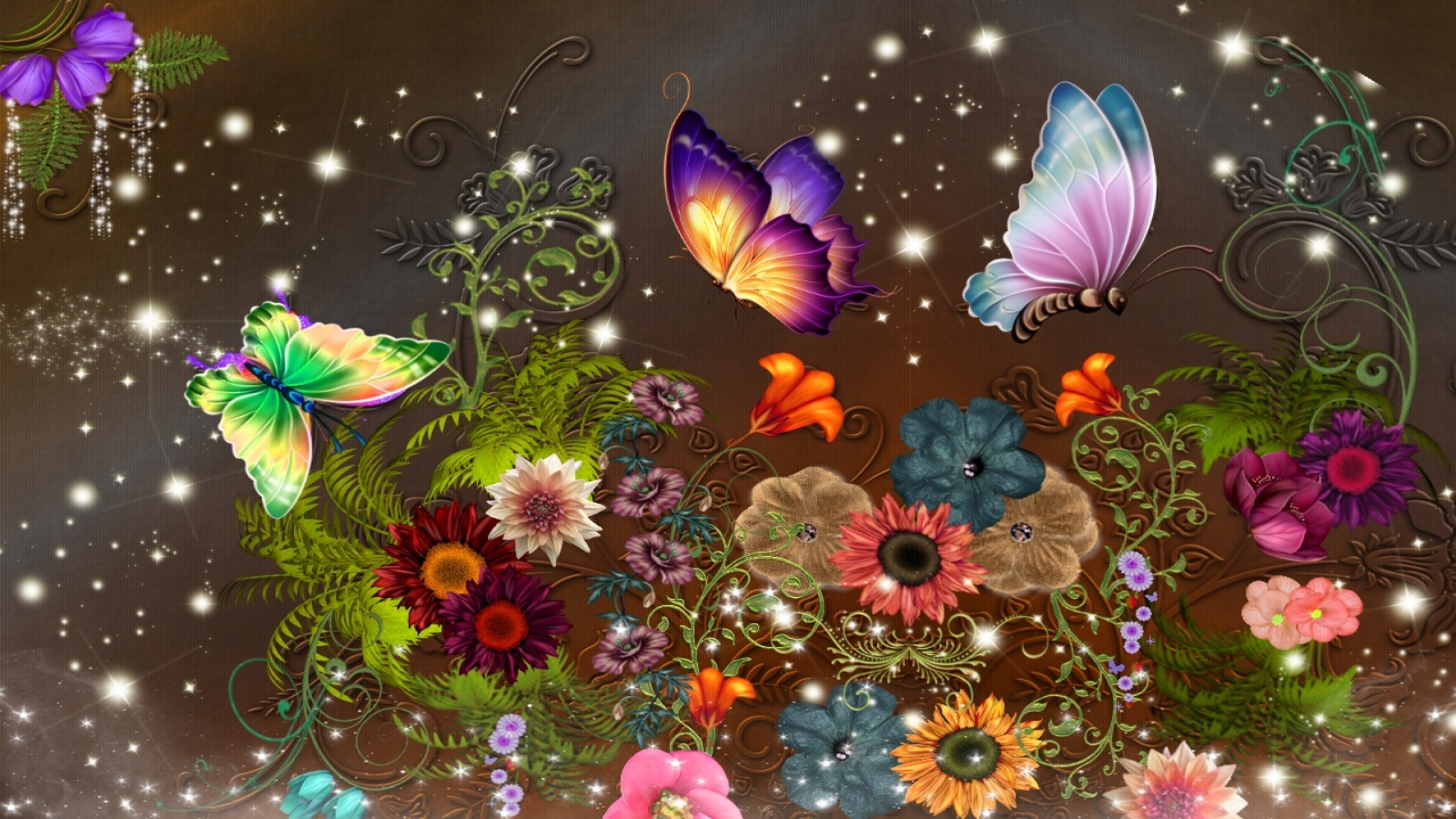 Colorful Butterfly Wallpaper Background