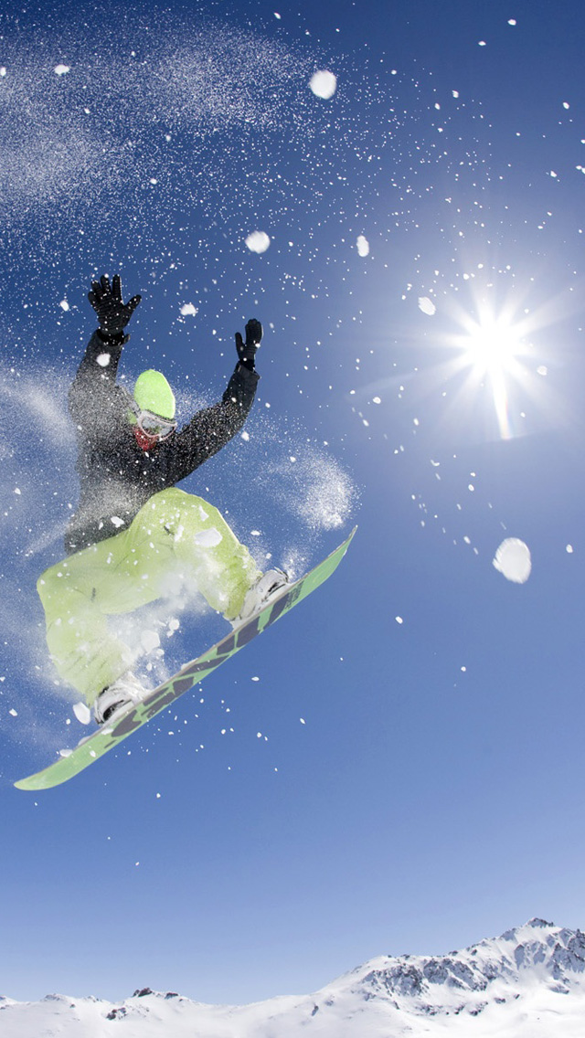 Snowboarding iPhone Wallpaper Background And