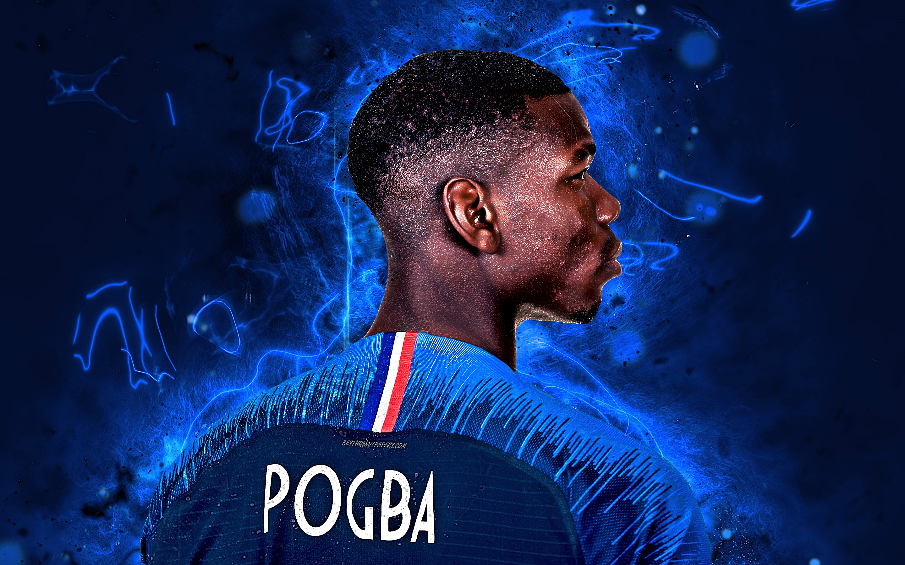 Wallpaper Paul Pogba Back France National Team