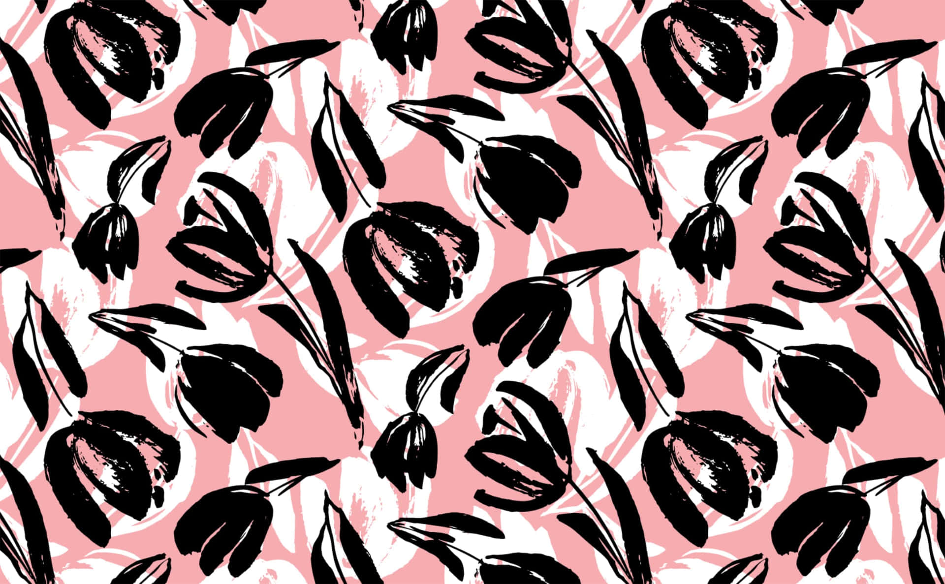 Pink Black And White Wallpaper