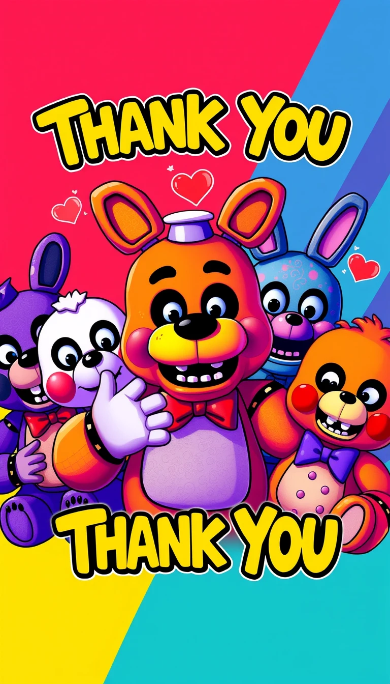 🔥 Free Download Fnaf Thank You Wallpaper by @jbowen | WallpaperSafari