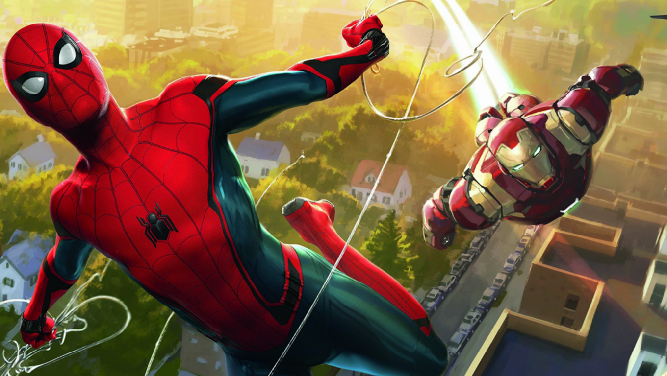 40 Wallpaper Art Spider Man Homecoming On Wallpapersafari