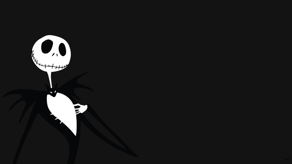 Jack Skellington Minimalist Wallpaper By greenmapple17