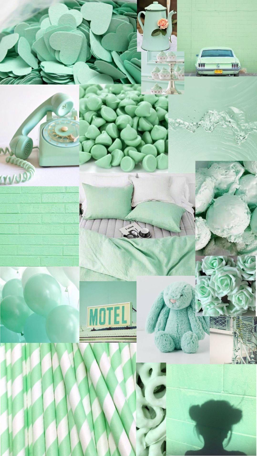 Image Of Pastel Green Things Wallpaper