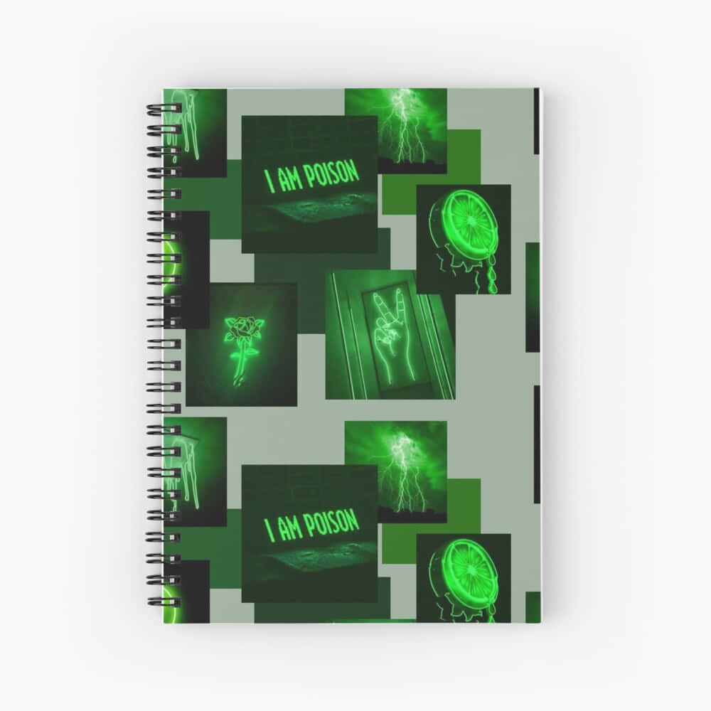 Vibrant Neon Green Aesthetic Background Wallpaper