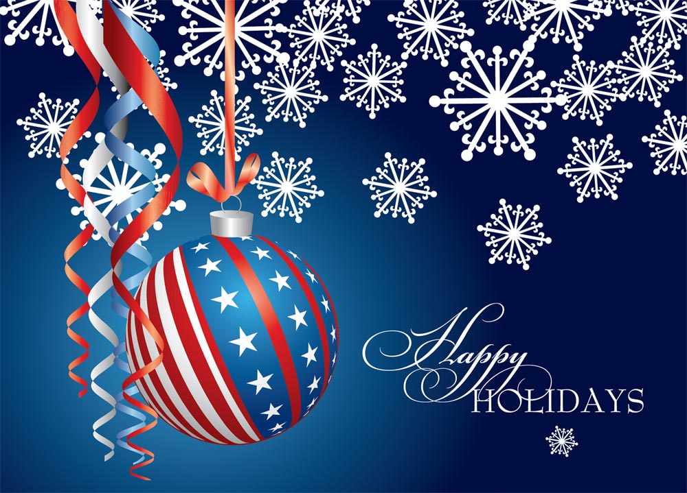 Patriotic Christmas Wallpaper