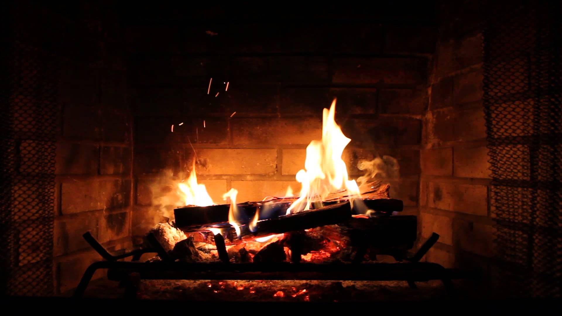 HD Fireplace Background