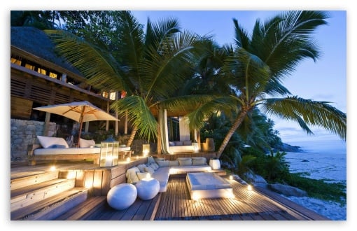 Tropical Beach Resort HD wallpaper for Standard Fullscreen