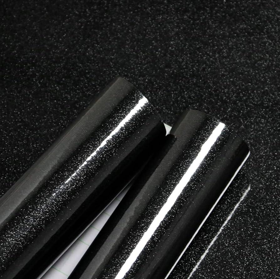Glossy Black Contact Paper Shiny Peel And Stick Wallpaper Glitter