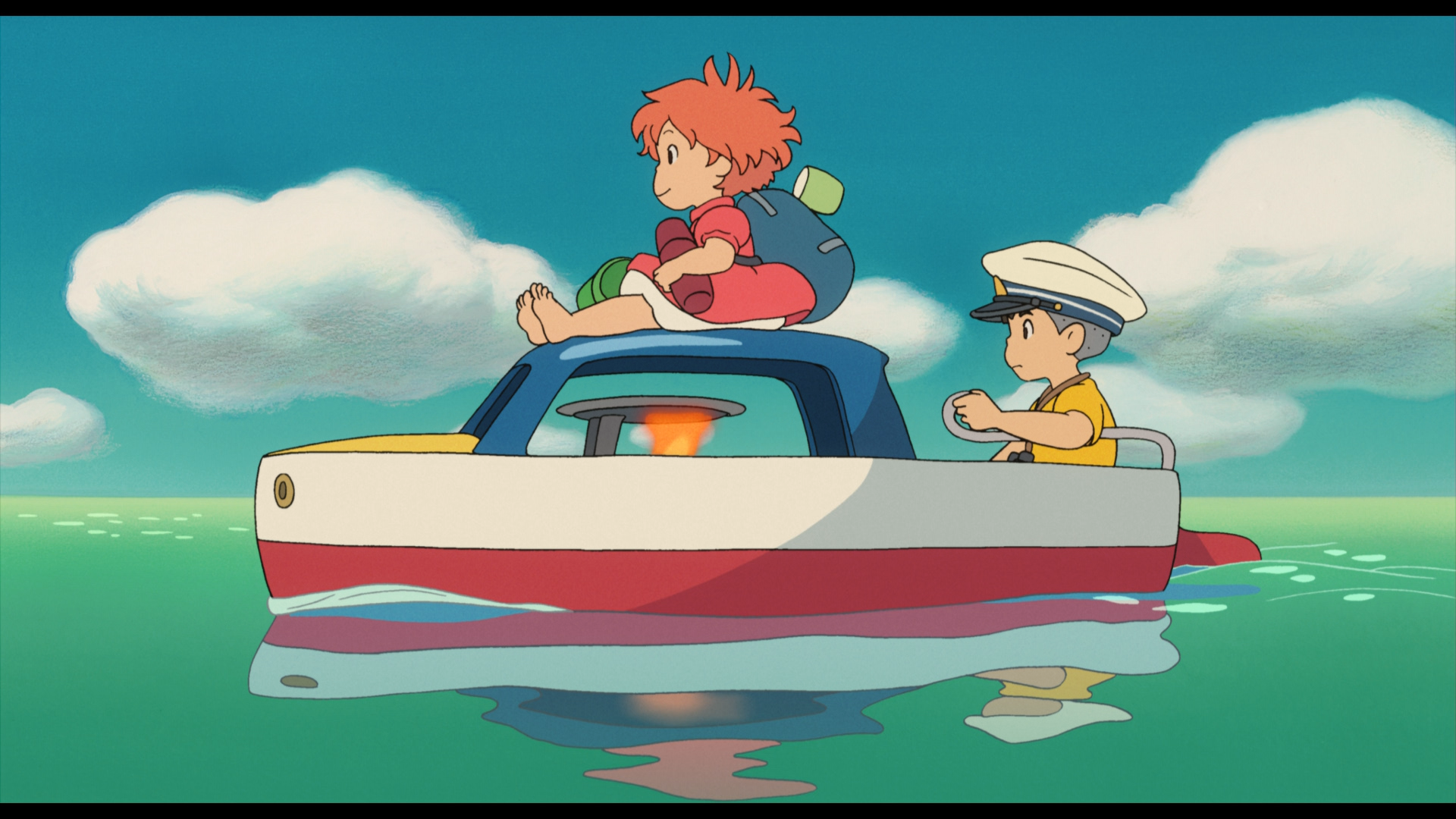 Ponyo On The Cliff By Sea Image Screencap HD