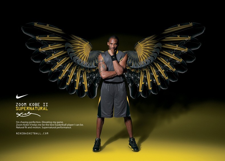 Kobe Bryant The Black Mamba With Wings Cool Guy Nba Image