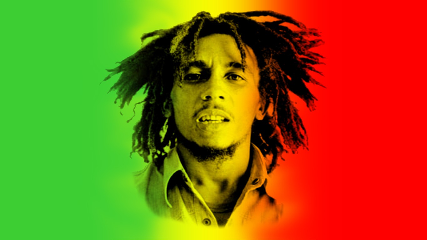 Bob Marley Singing Poster Wallpaper Famous Singer HD Music