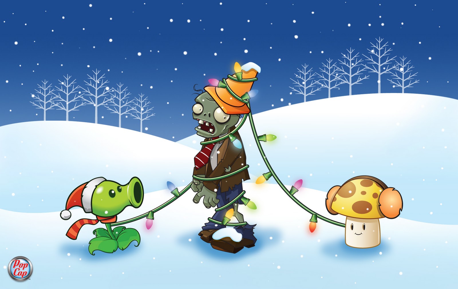 Gallery For Gt Plants Vs Zombies Christmas Wallpaper