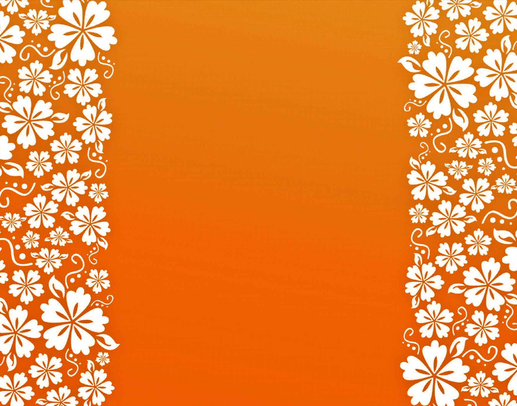 Border And Orange Background In The Design For Ppt Templates