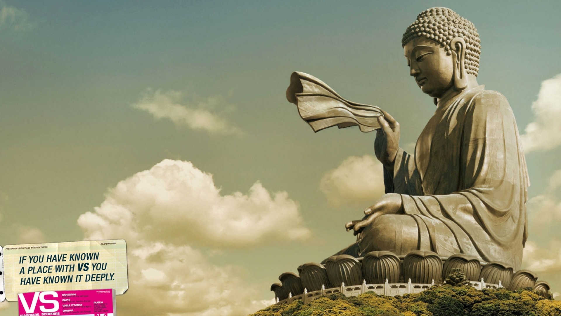 Buddha Amazing Advertising Creative Wallpaper