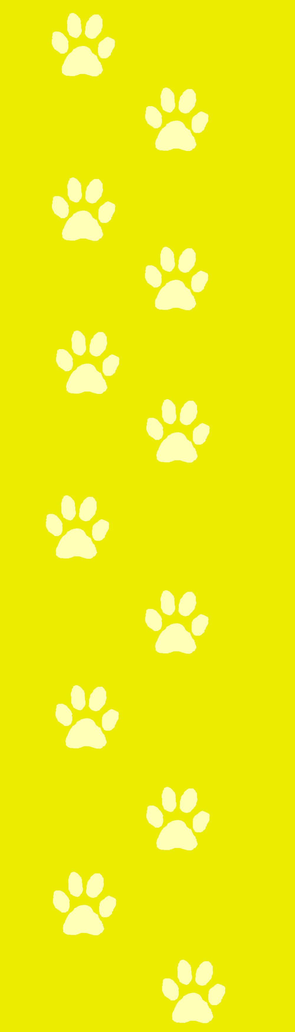 Yellow Dog Paw Print Custom Box Background By Kawaii 0kami On