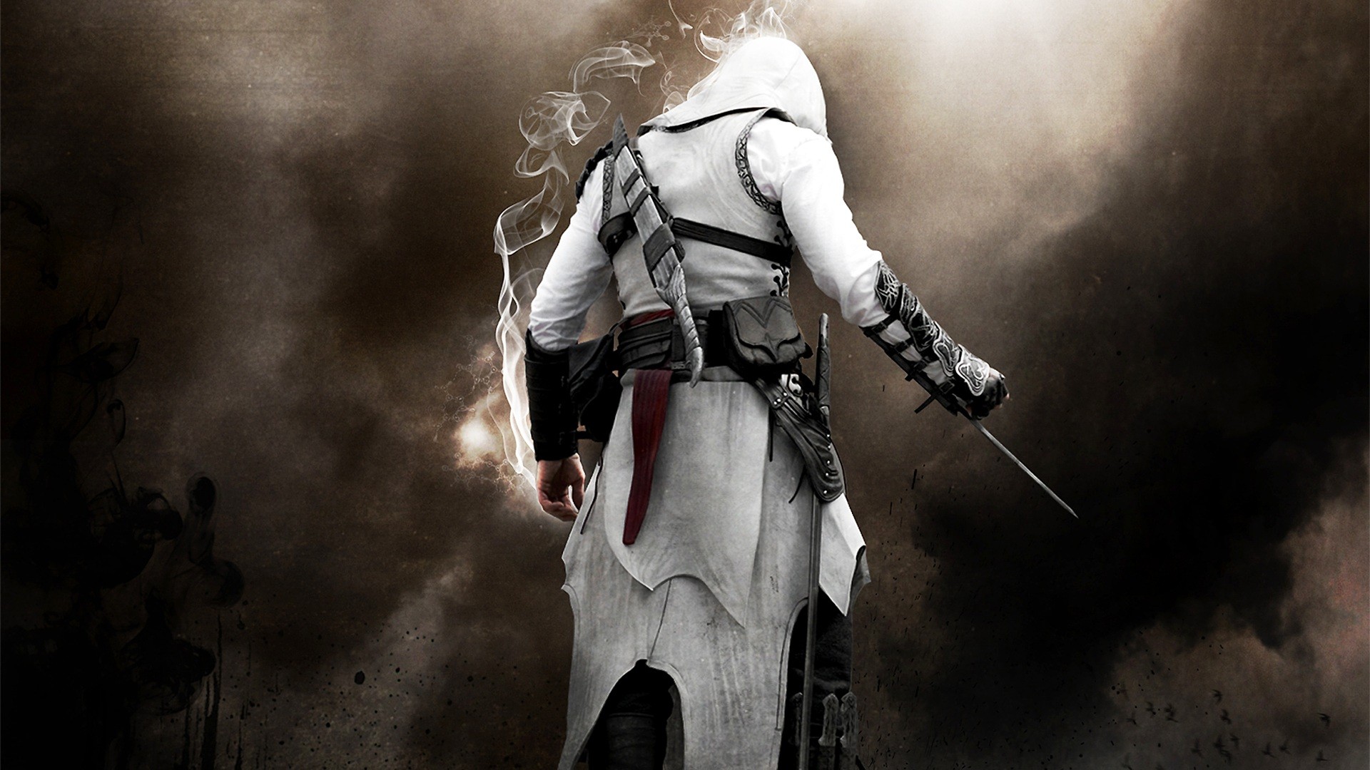 Assassins Creed Game Gray Knife Smoke
