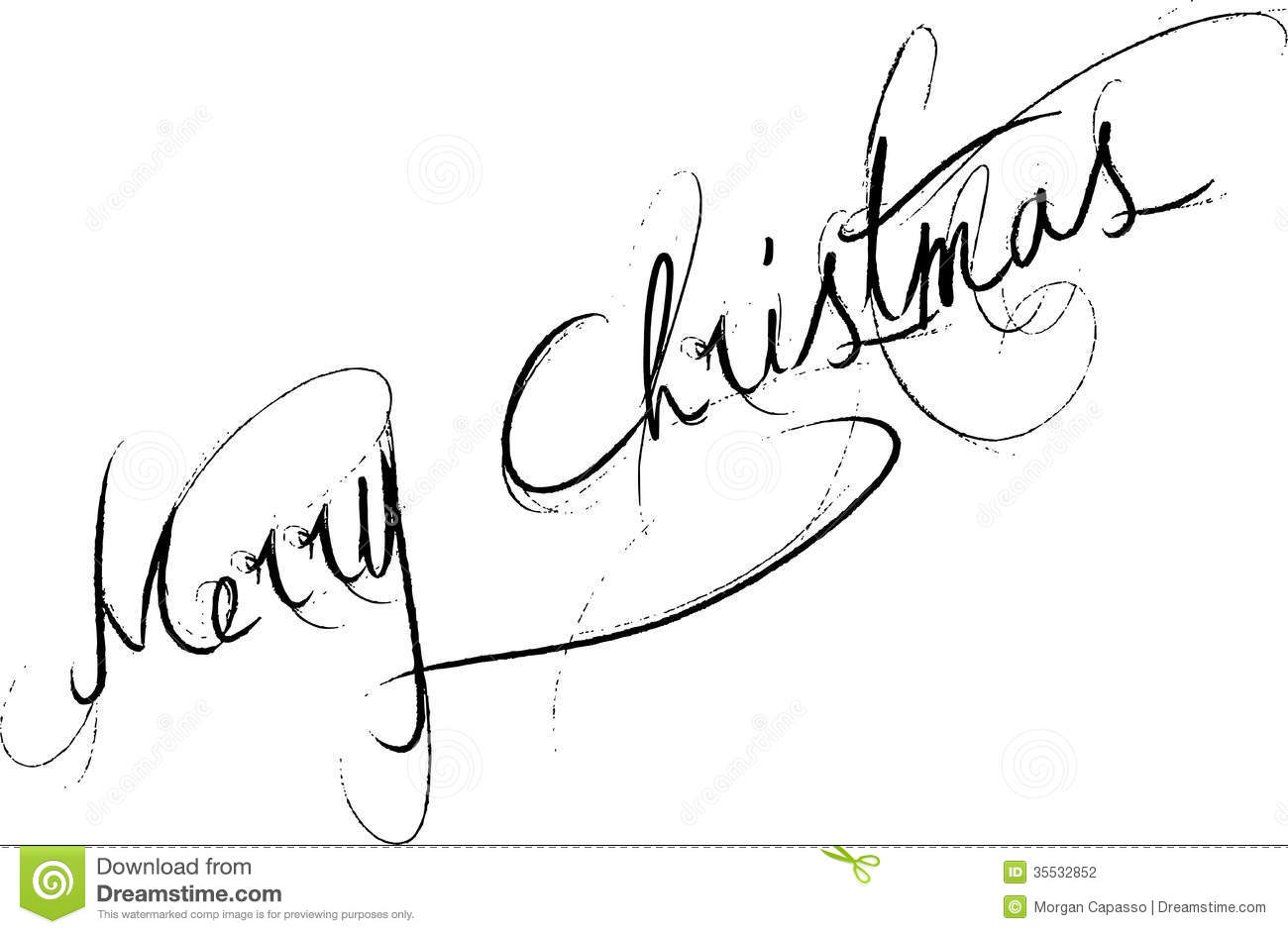 Merry Christmas In Script Font New Calendar Template Site