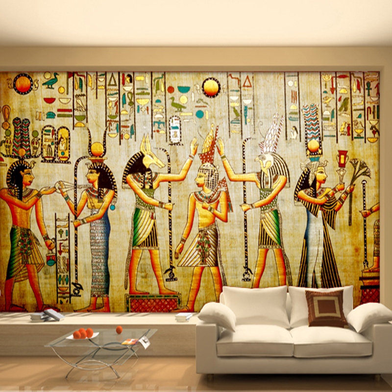 Modern Luxury D Wallpaper Mural Old Egyptian Wall Home Decoration