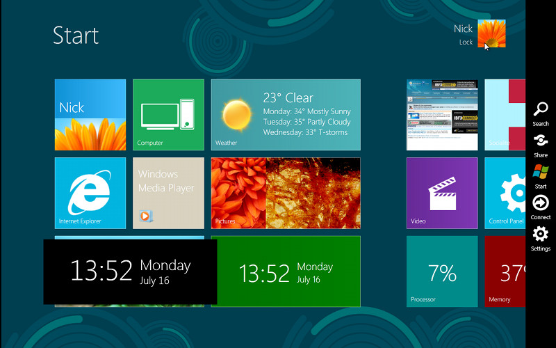  your theme and logon wallpaper before you install Windows 8 UX Pack