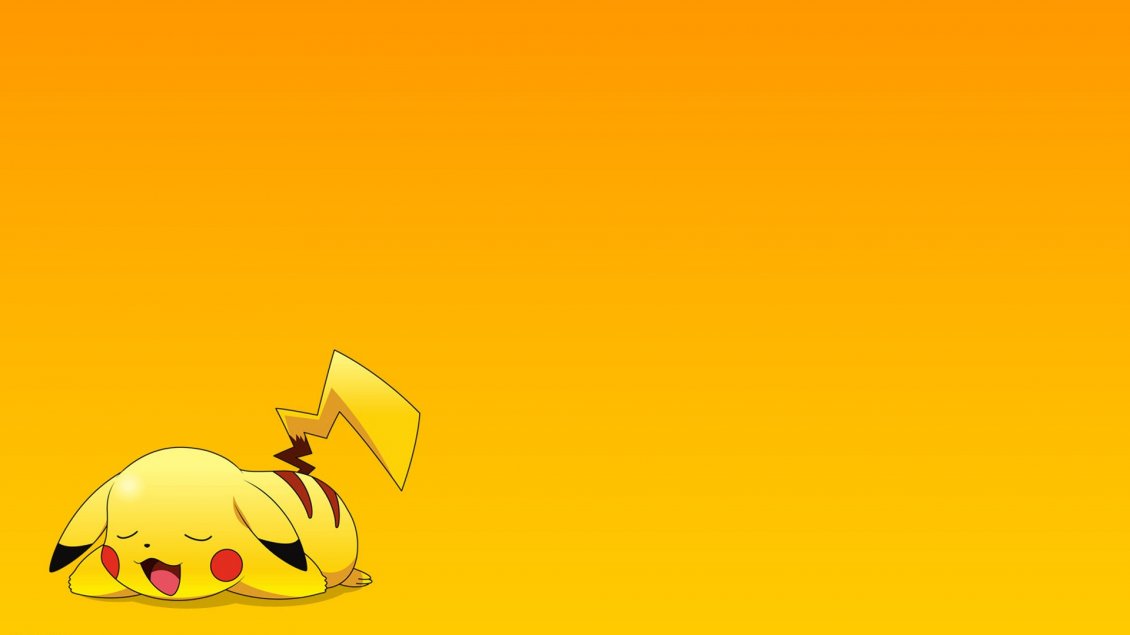 Yellow Pikachu Cartoon Character Image High